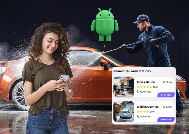 Android Car Wash App Development
