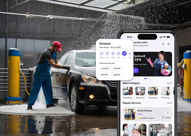 Custom Car Wash App Development