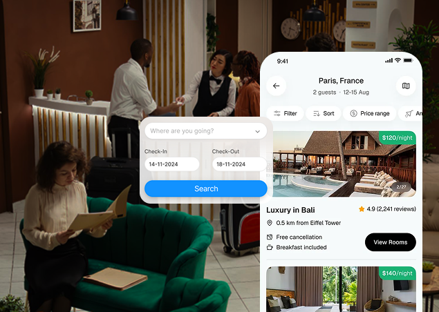 Custom Hotel Booking App