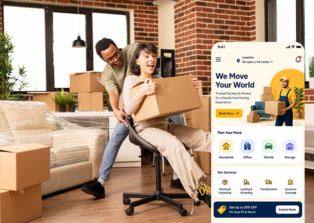 Custom Packers and Movers App Development