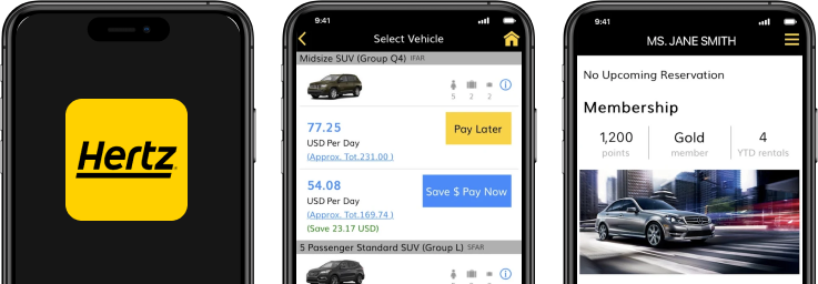 Hertz App Clone
