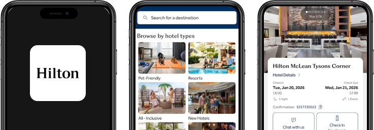 Hilton Honors App Clone