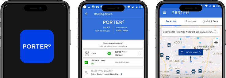 Porter App Clone