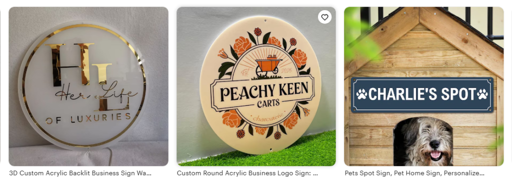 custom signs, logos, pet sign
