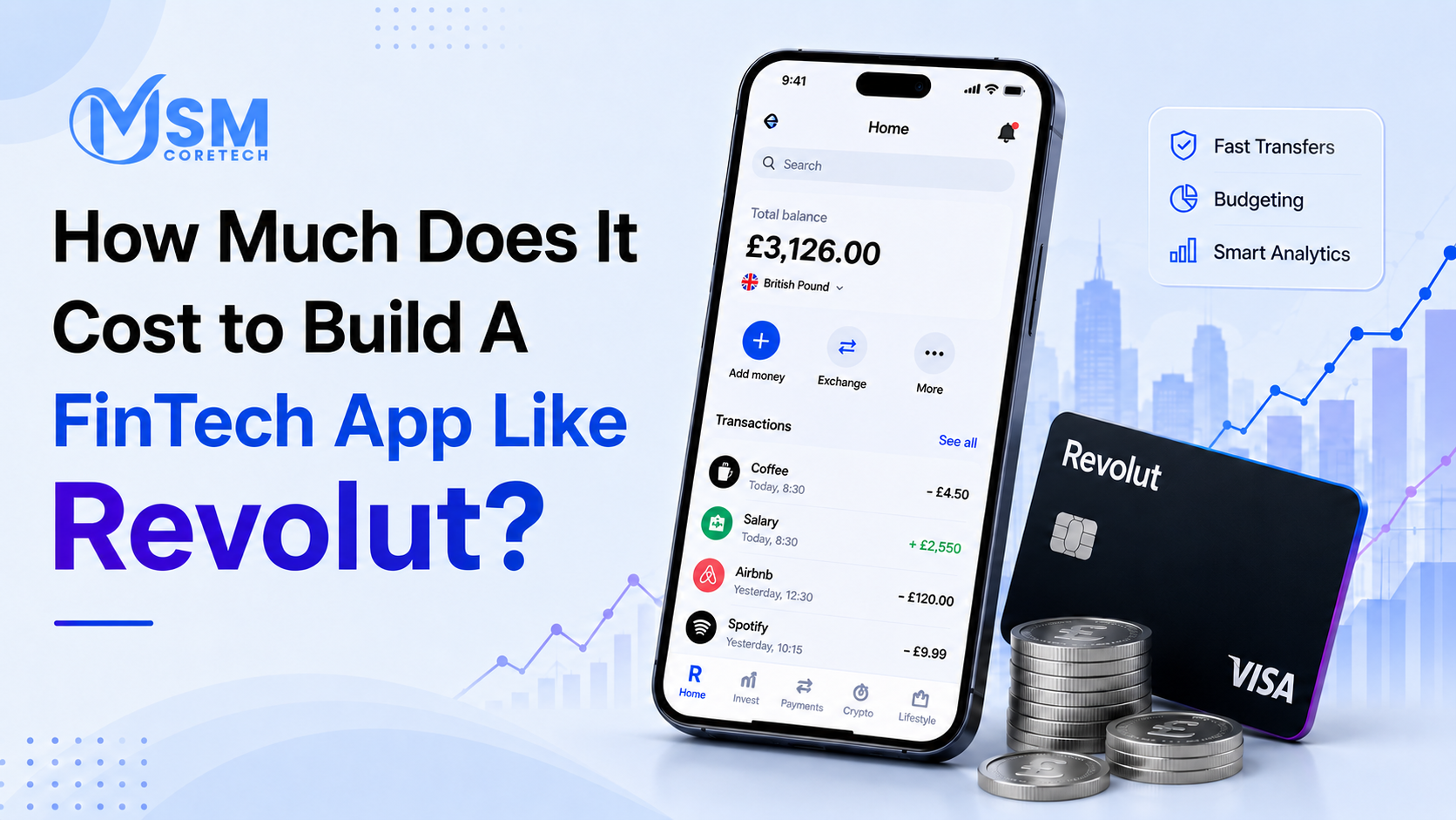 How Much Does It Cost to Build A FinTech App Like Revolut?